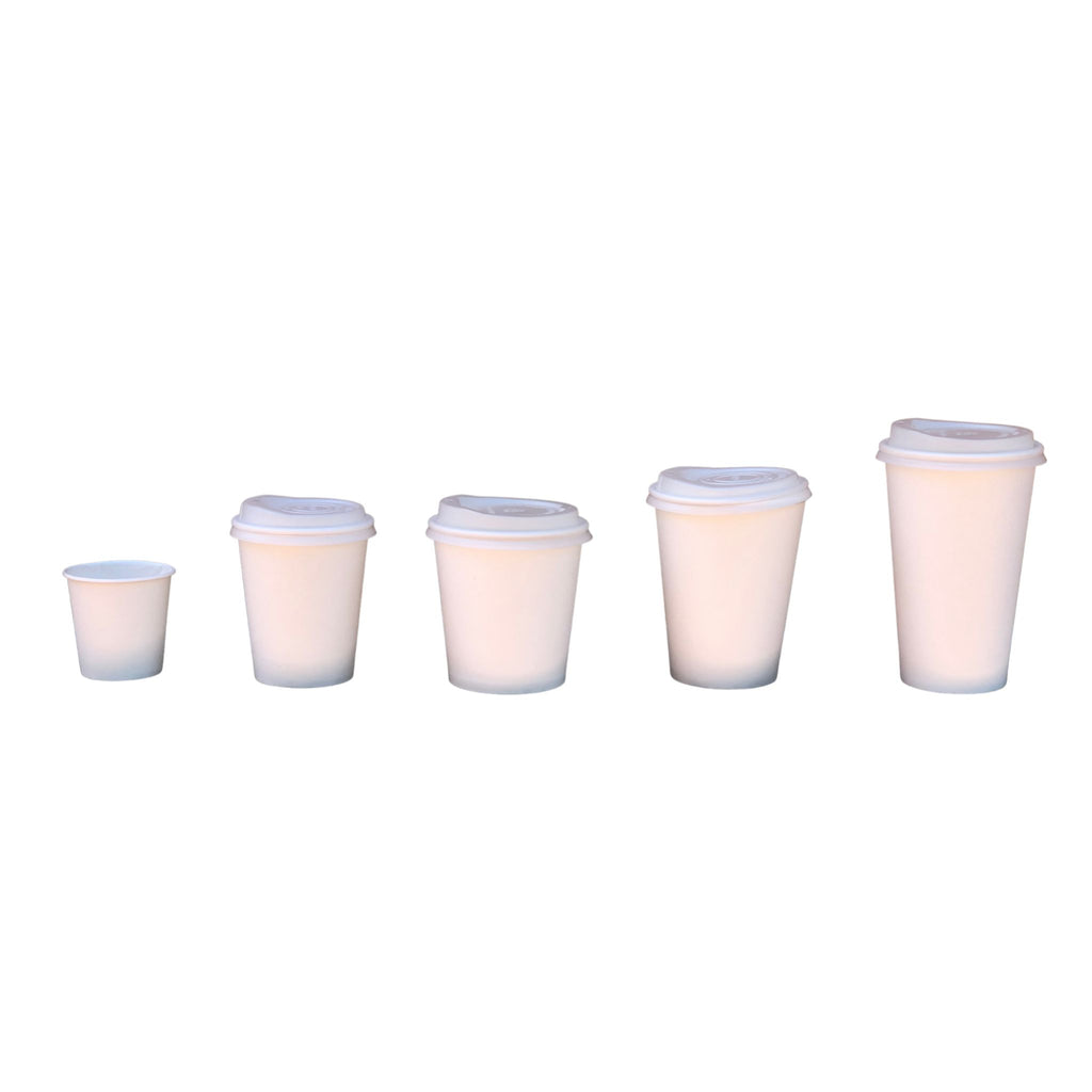 Vasos compostables térmicos - Papel + PLA