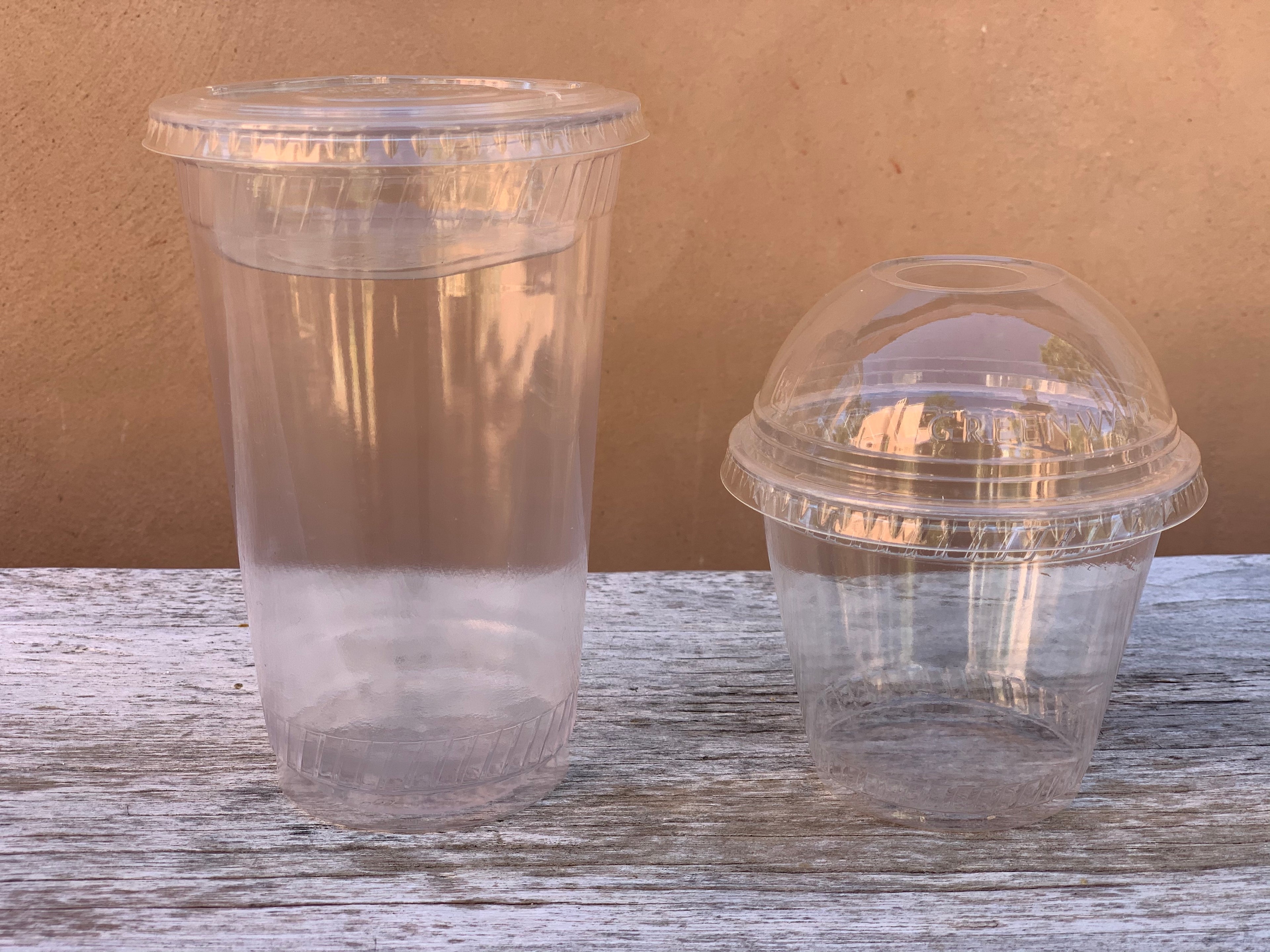 Vasos compostables transparentes para bebida fría - PLA