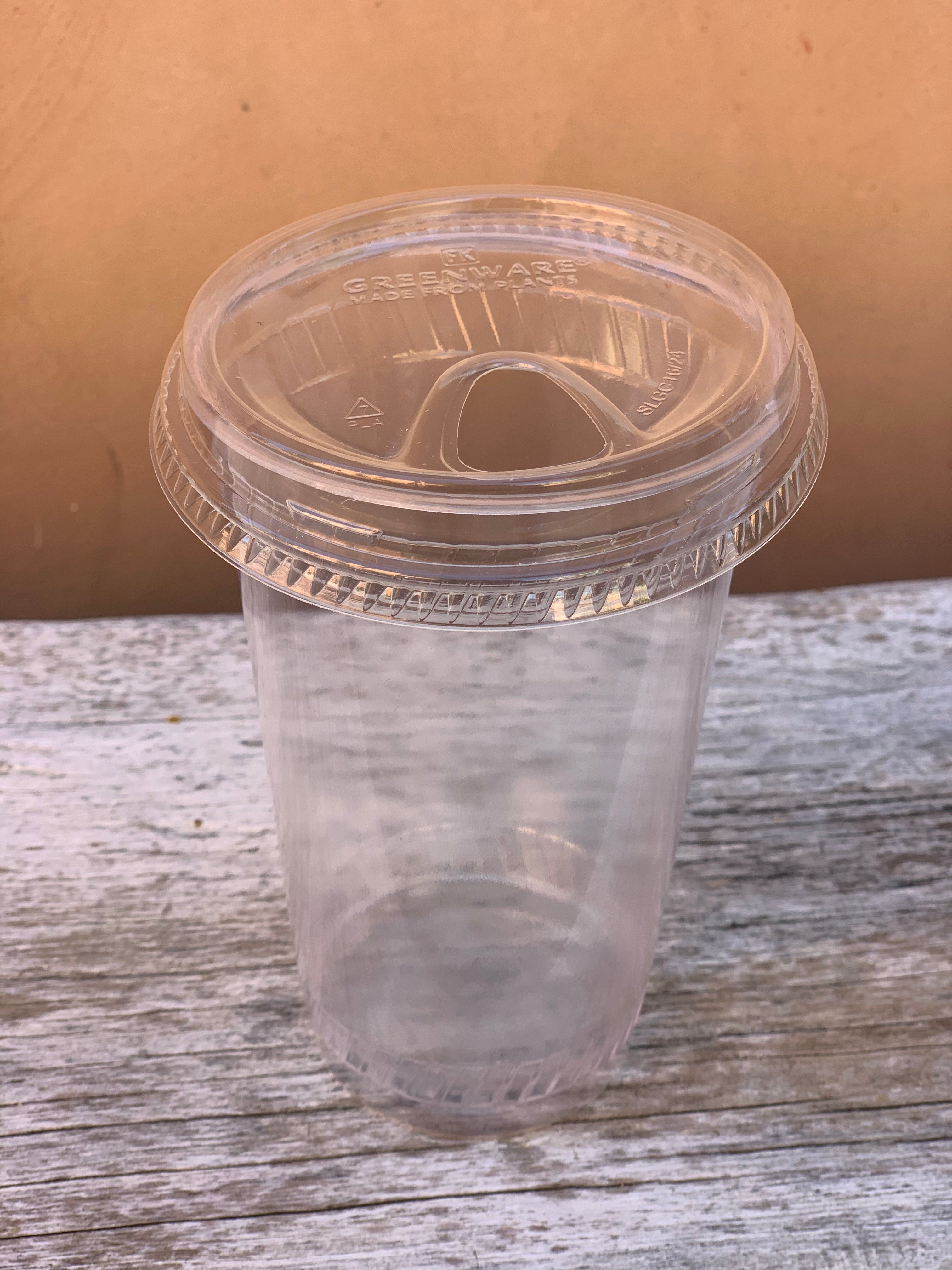 Tapas compostable para vaso - PLA