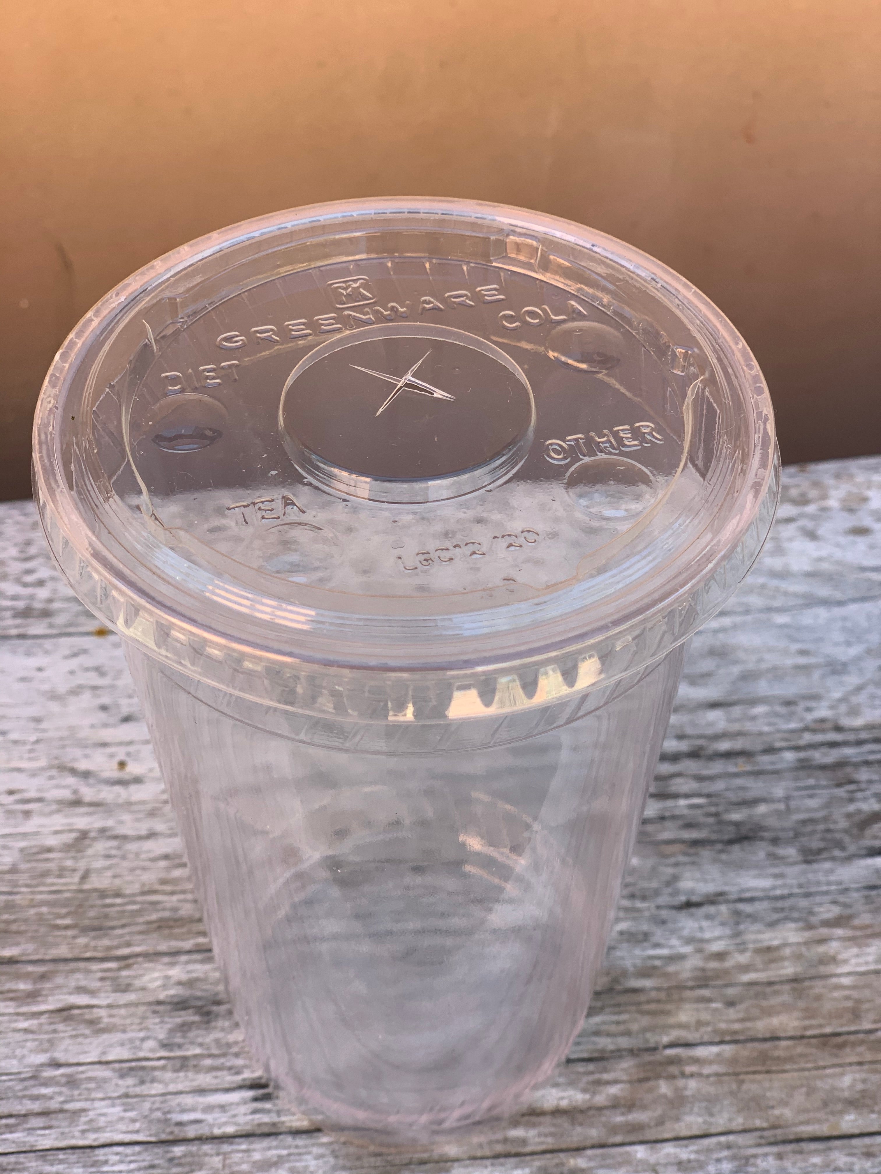 Tapas compostable para vaso - PLA